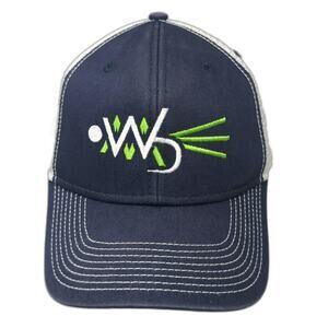 Ouray Trucker Hat Blue One Size Woolly Buggers Fly Fishing Mesh Snapback Cap